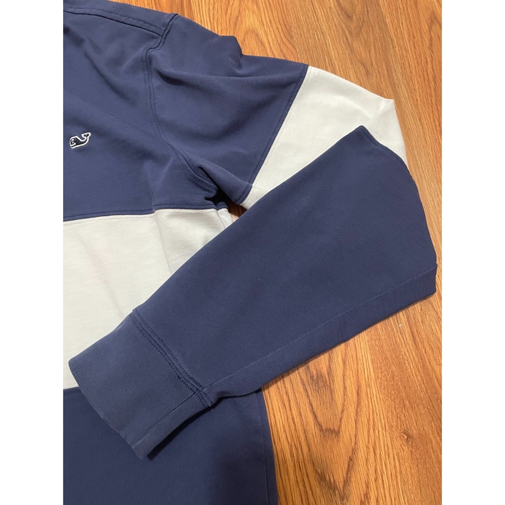Vineyard Vines Rugby Shirt Mens Small Colorblock Navy White Whale Logo - Picture 5 of 10